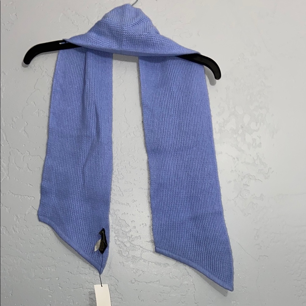 NWT Banana Republic Knit Scarf Wool Angora Rabbit Hair Blend Light Blue
